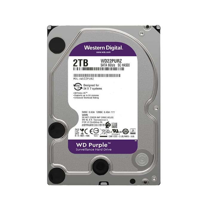 Ổ cứng giám sát WD Purple 2TB WD23PURZ