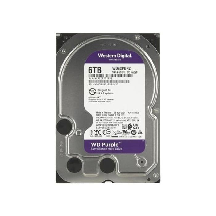 Ổ cứng giám sát WD Purple 6TB WD64PURZ